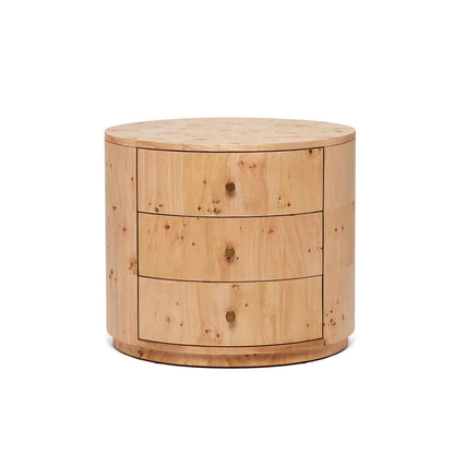 Blaine 3 - Drawer Solid Wood Nightstand