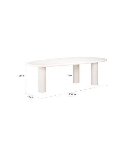 Oroa Bloomstone 46 L X 91 W Dining Table
