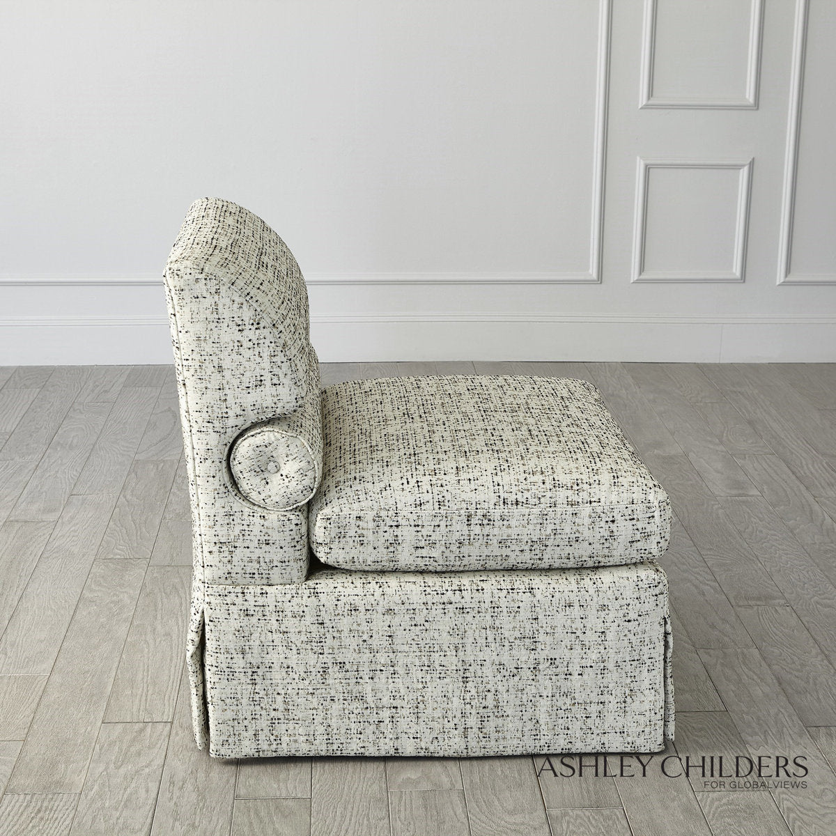 Ashley Childers Bolster Slipper Chair Truce Kona