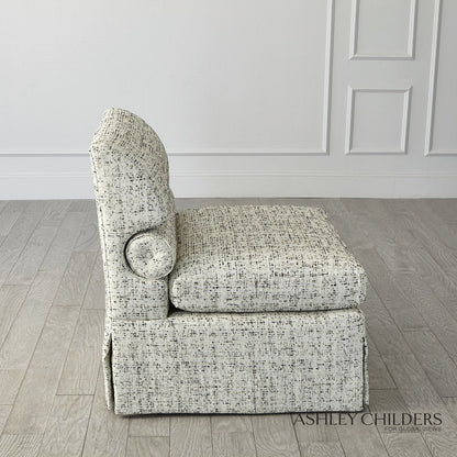 Ashley Childers Bolster Slipper Chair Truce Kona