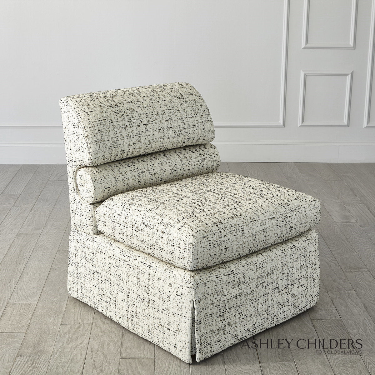 Ashley Childers Bolster Slipper Chair Truce Kona