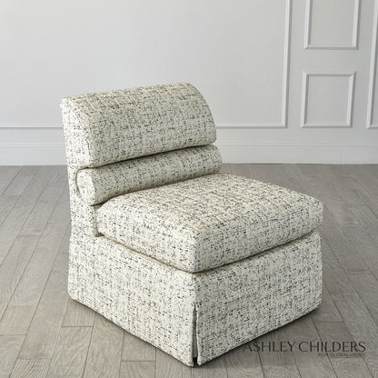 Ashley Childers Bolster Slipper Chair Truce Kona