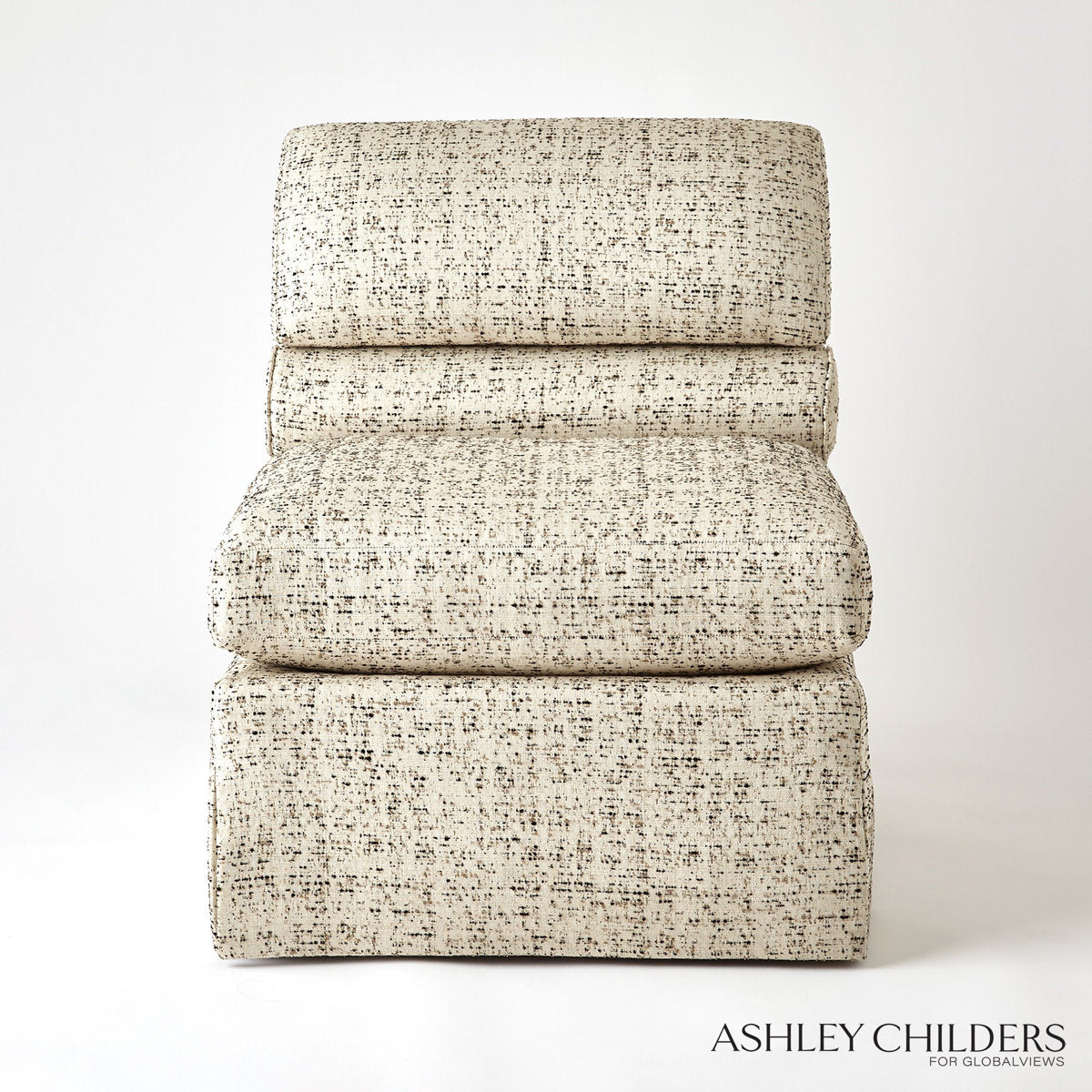 Ashley Childers Bolster Slipper Chair Truce Kona