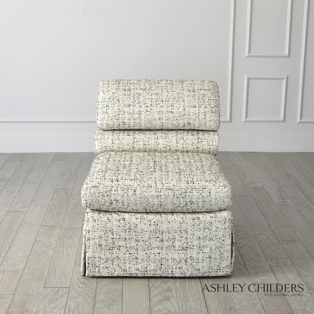 Ashley Childers Bolster Slipper Chair Truce Kona
