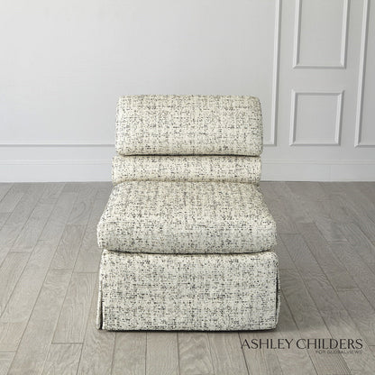 Ashley Childers Bolster Slipper Chair Truce Kona