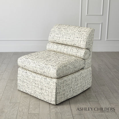 Ashley Childers Bolster Slipper Chair Truce Kona
