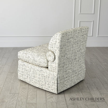 Ashley Childers Bolster Slipper Chair Truce Kona