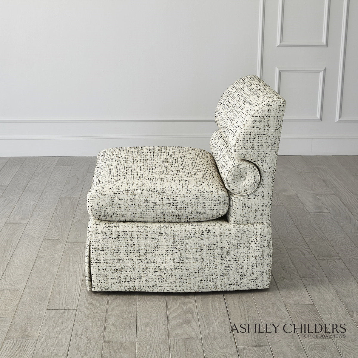 Ashley Childers Bolster Slipper Chair Truce Kona
