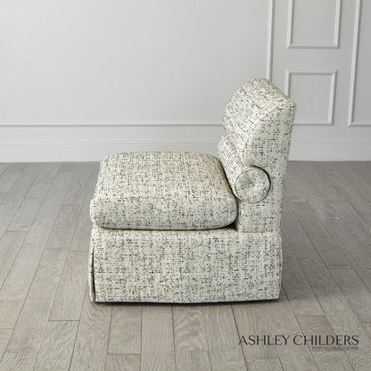 Ashley Childers Bolster Slipper Chair Truce Kona