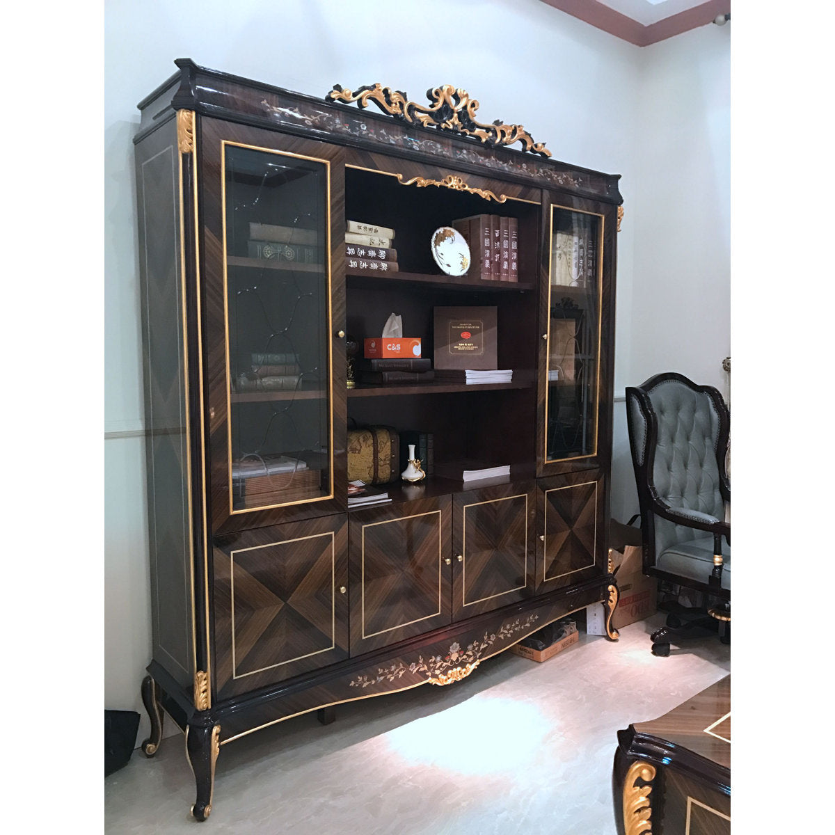 Infinity Furniture Import Athena 4 Door Bookcase
