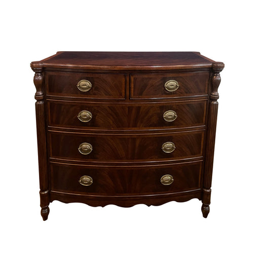 Bow Front Mahogany Chest