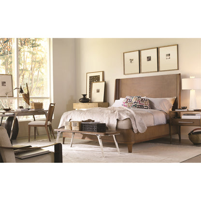 Bowery Place Upholstered Wingback Bed