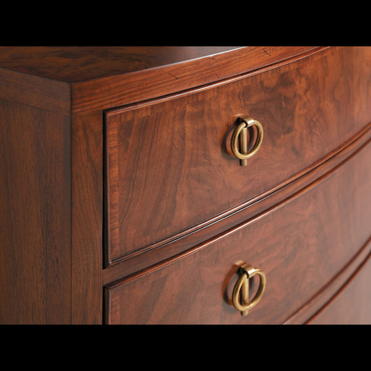 Modern History Home Bowfront 5 Drawer Accent Chest