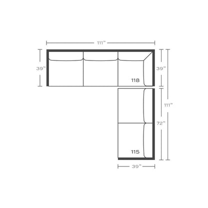 Rowe Furniture Bradford 2 Piece Sectional