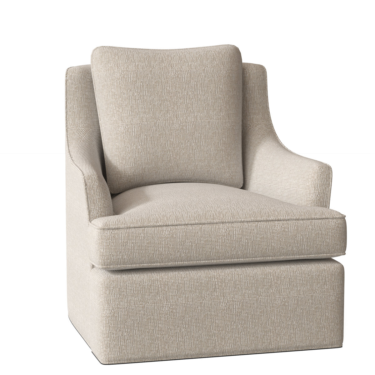 Bradley Swivel Armchair Chair with Ottoman