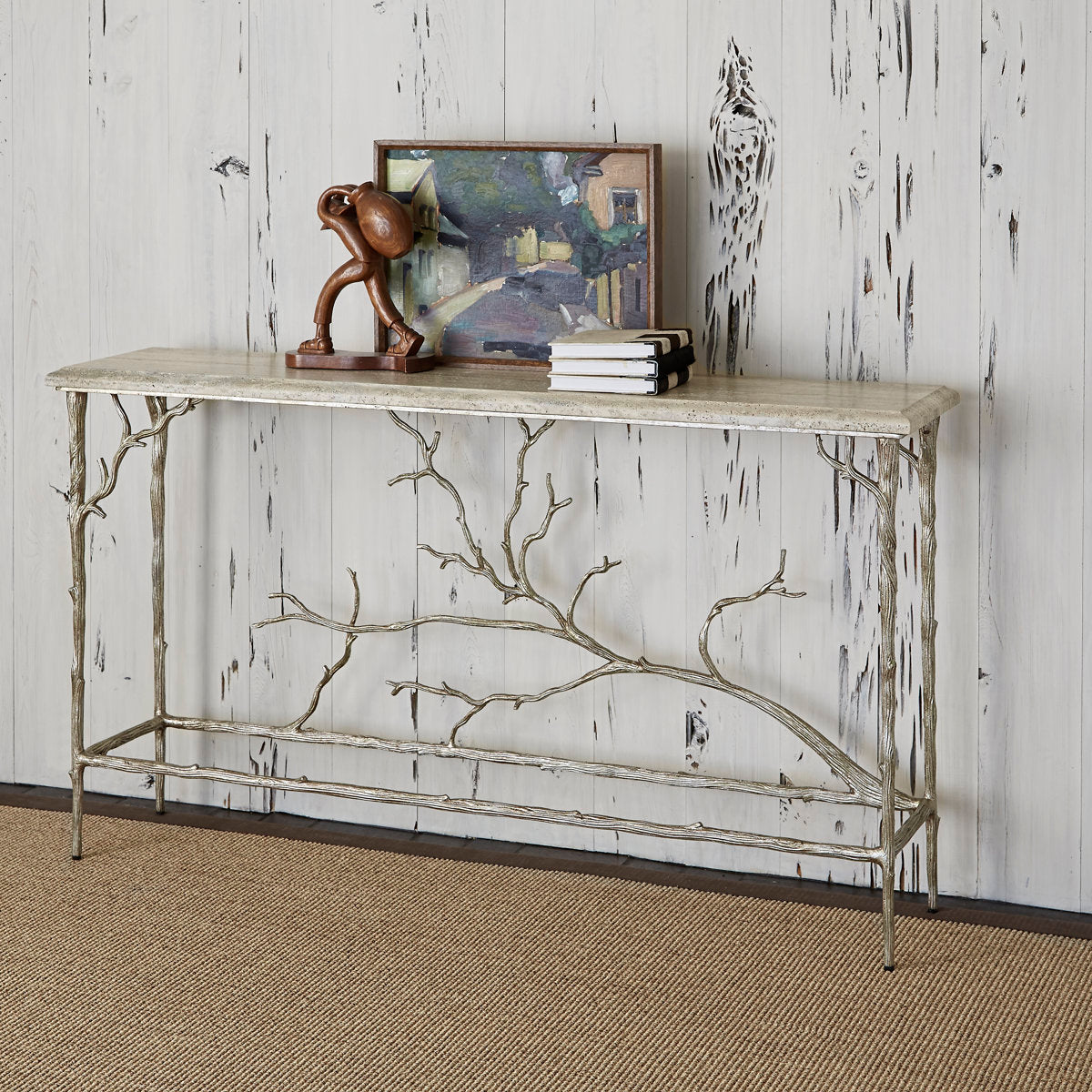 Branch 60'' W Stone Console Table