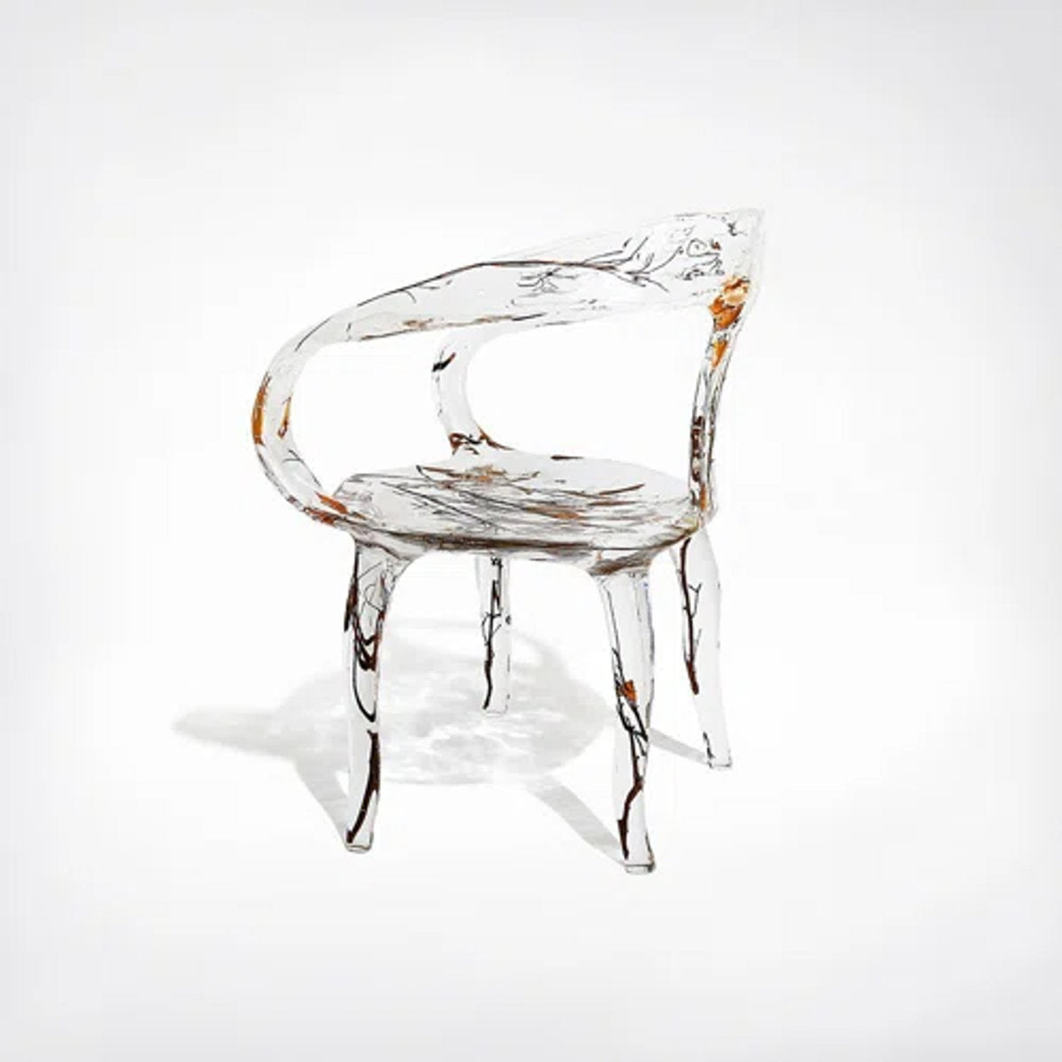 Branched Crystal Arm Chair