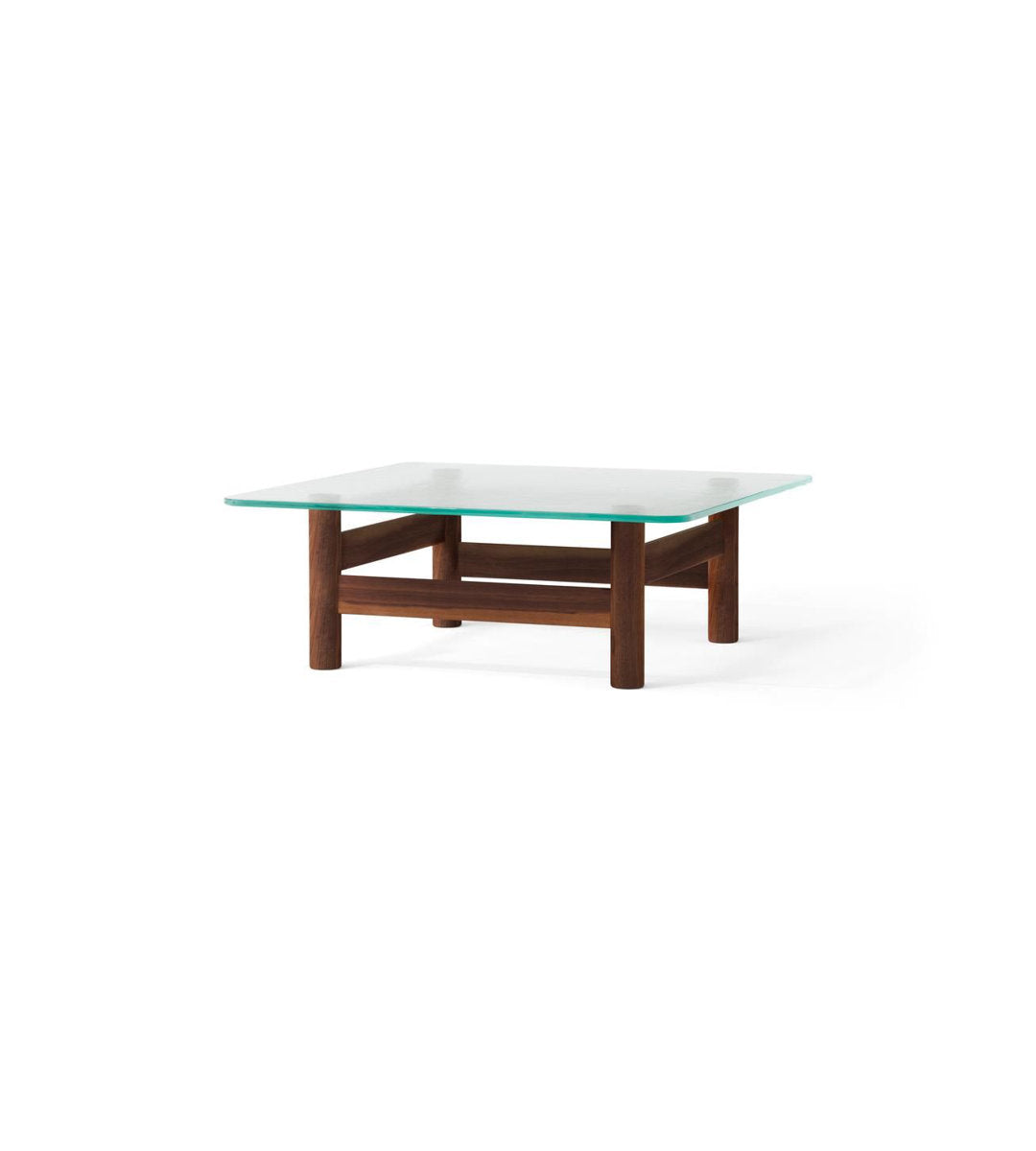 Audo Copenhagen Brasilia Lounge Table Natural Oakclear Glass