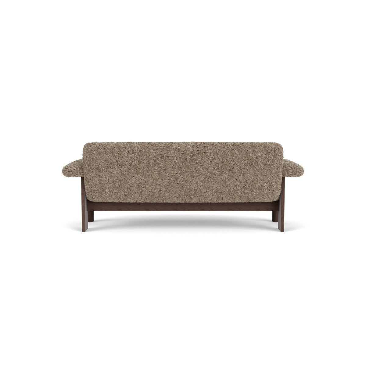 Audo Copenhagen Brasilia Sofa 2 Seater Solid Oak Base Upholstered With Pc3L Natural Oak Euus Cal117 Foam Sheepskin Curly Sahara Sheepskin Curly Nevotex