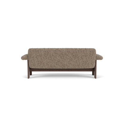 Audo Copenhagen Brasilia Sofa 2 Seater Solid Oak Base Upholstered With Pc3L Natural Oak Euus Cal117 Foam Sheepskin Curly Sahara Sheepskin Curly Nevotex