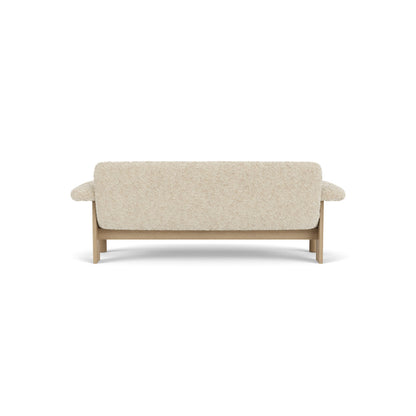 Audo Copenhagen Brasilia Sofa 2 Seater Solid Oak Base Upholstered With Pc3L Natural Oak Euus Cal117 Foam Sheepskin Curly Sahara Sheepskin Curly Nevotex