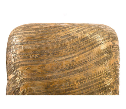 Brass Drum End Table