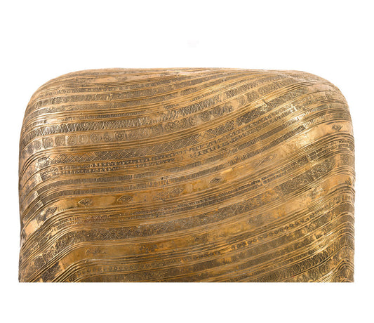 Brass Drum End Table