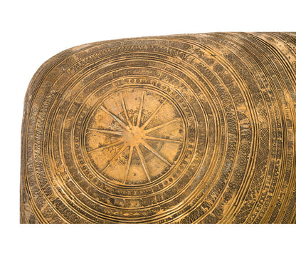 Brass Drum End Table