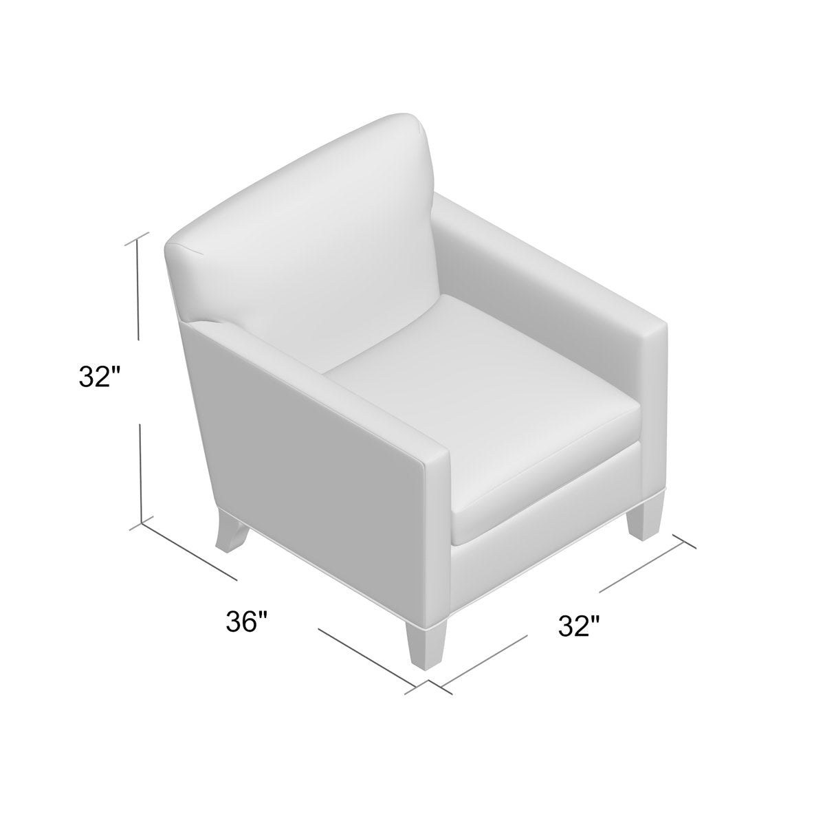 Brighton Armchair Chair with Ottoman