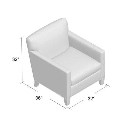 Brighton Armchair Chair with Ottoman