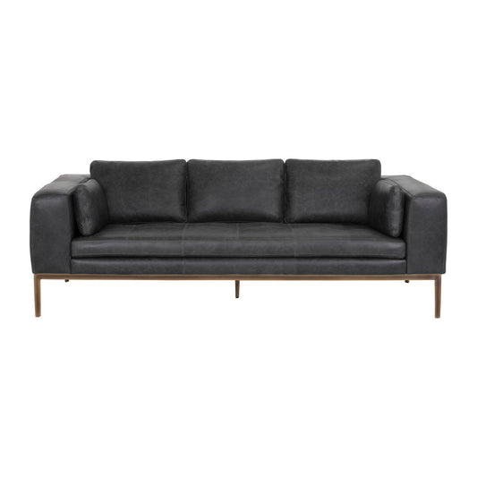 Sunpan Burr Sofa Bali Bone Leather