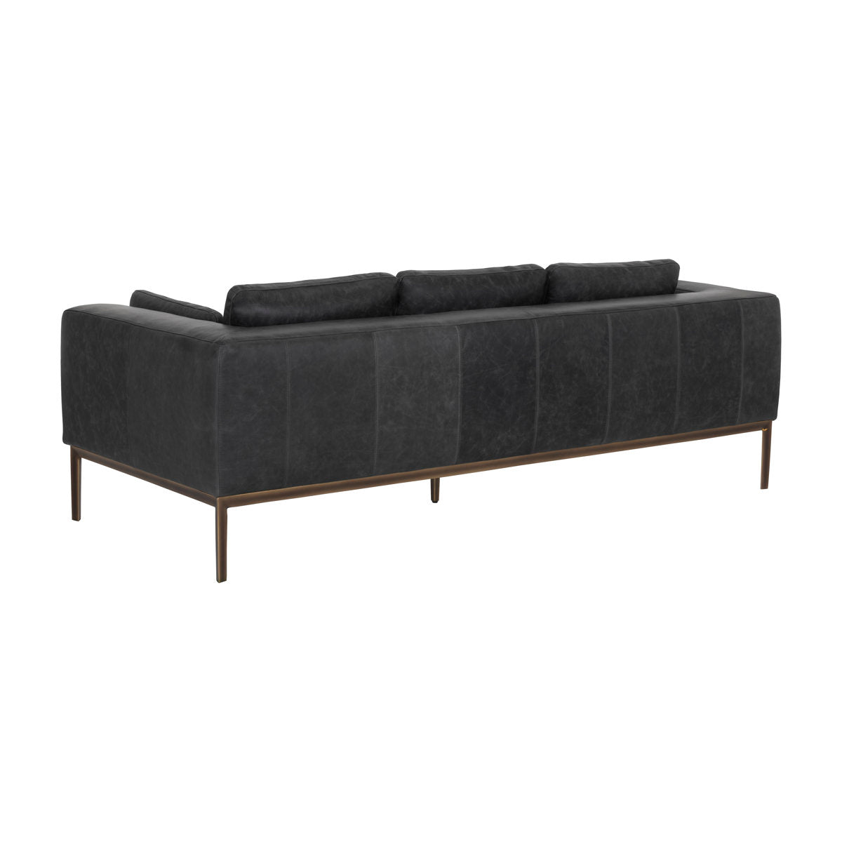 Sunpan Burr Sofa Bali Bone Leather