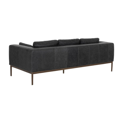 Sunpan Burr Sofa Bali Bone Leather
