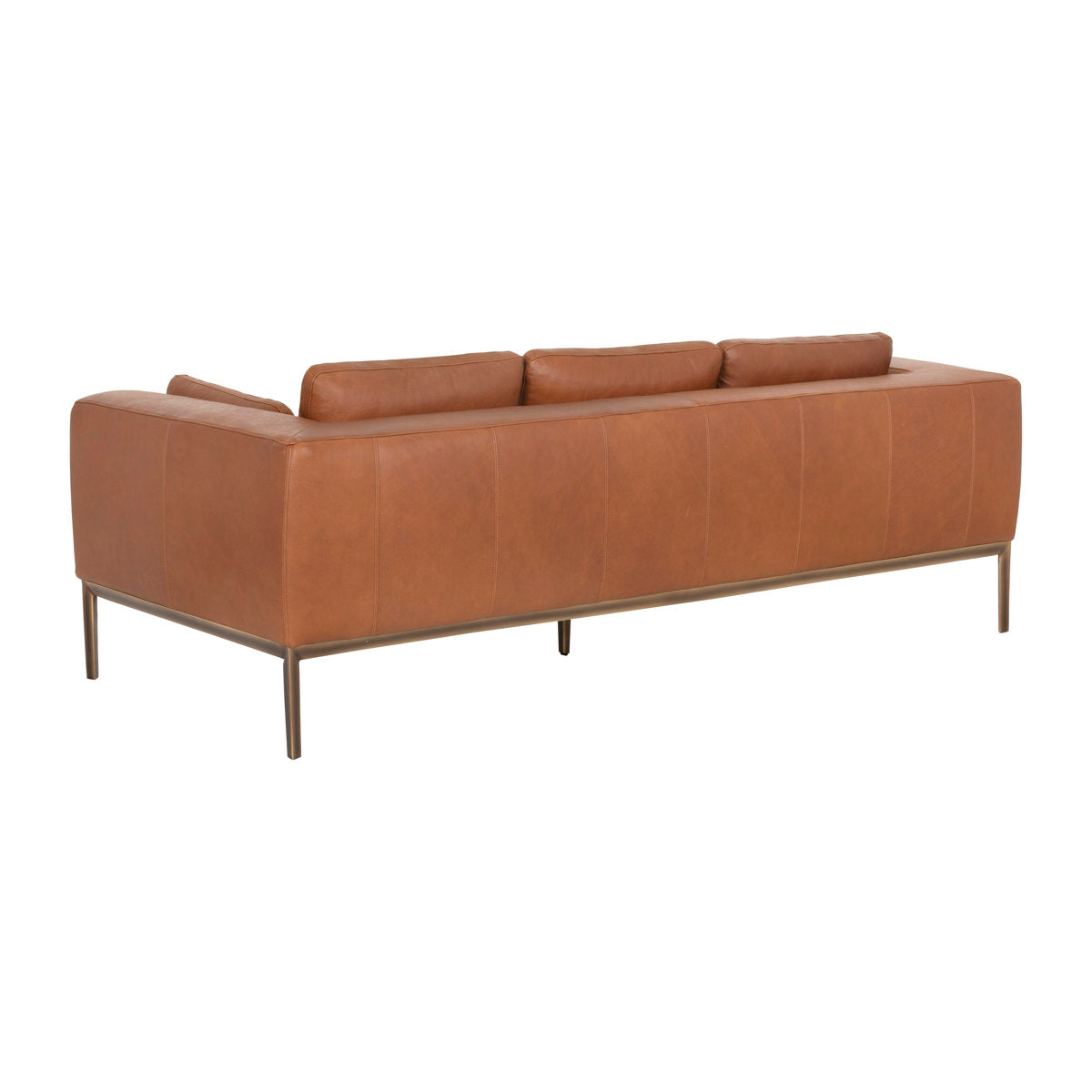 Sunpan Burr Sofa Behike Saddle Leather
