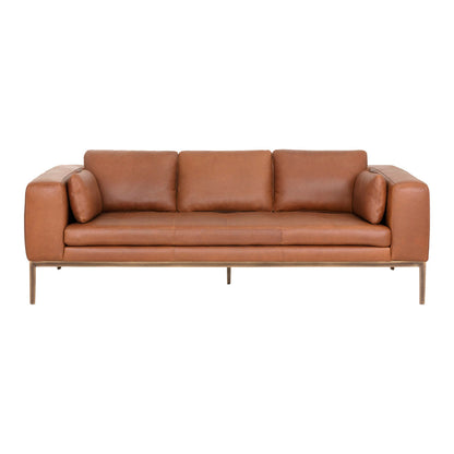 Sunpan Burr Sofa Behike Saddle Leather