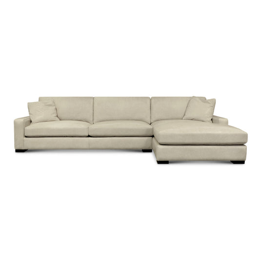 Buttercup Leather Chaise Sectional