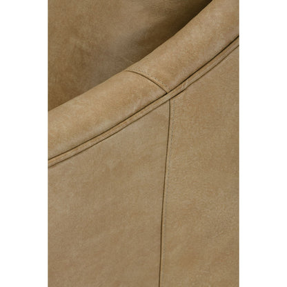 Butterscotch Kara Leather Swivel Glider