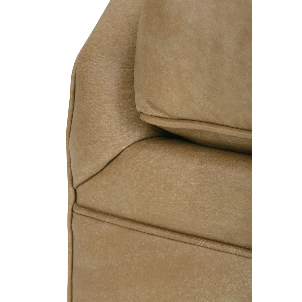Butterscotch Kara Leather Swivel Glider
