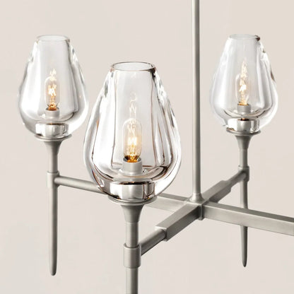 Tulip Crystal Linear Chandelier