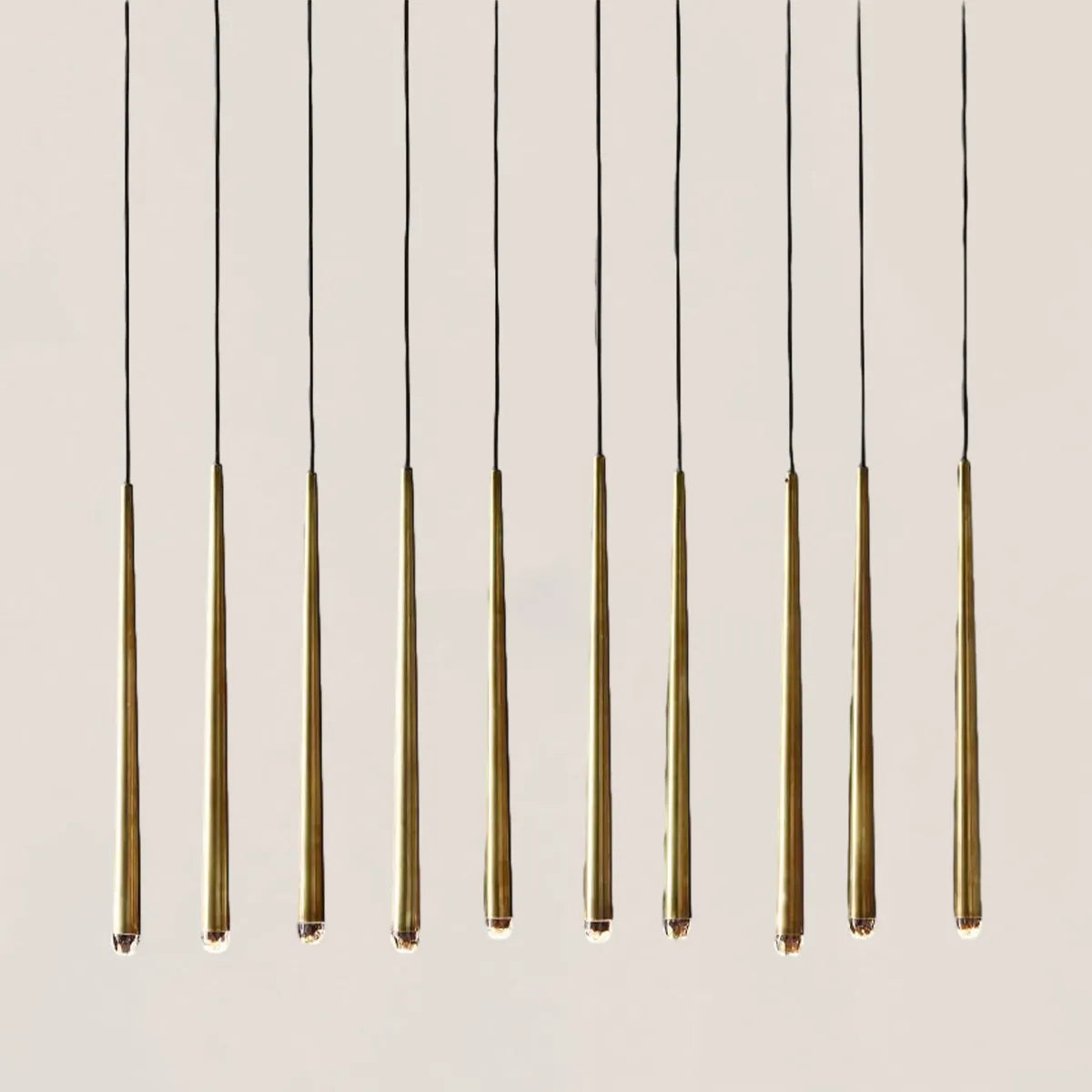 Aquitaine Modern Brass Linear Chandelier