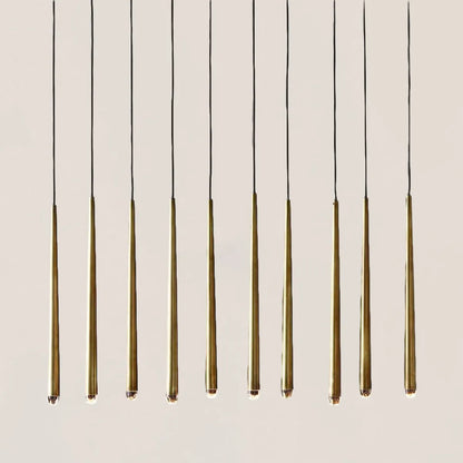 Aquitaine Modern Brass Linear Chandelier