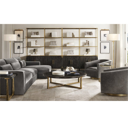 Cayden Campaign 4-Door Open Sideboard & Hutch