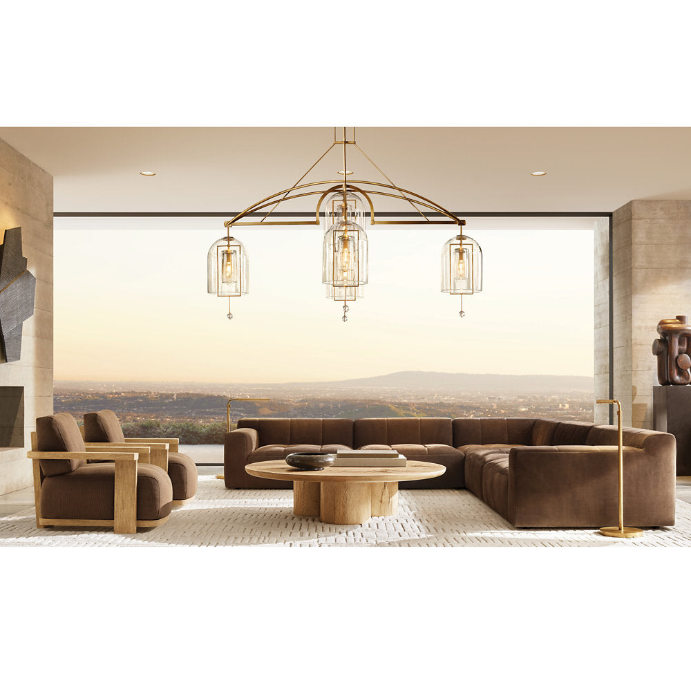 Fulcrum Round Grand Chandelier 73"
