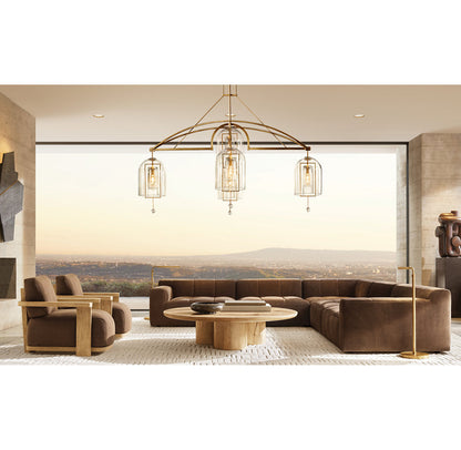 Fulcrum Round Grand Chandelier 73"