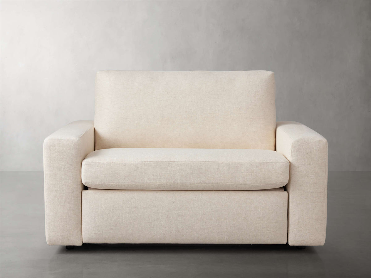 Kipton Wide Arm Luxury Twin Sleeper Chair
