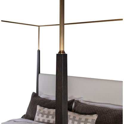 Cadence Linen Canopy Bed