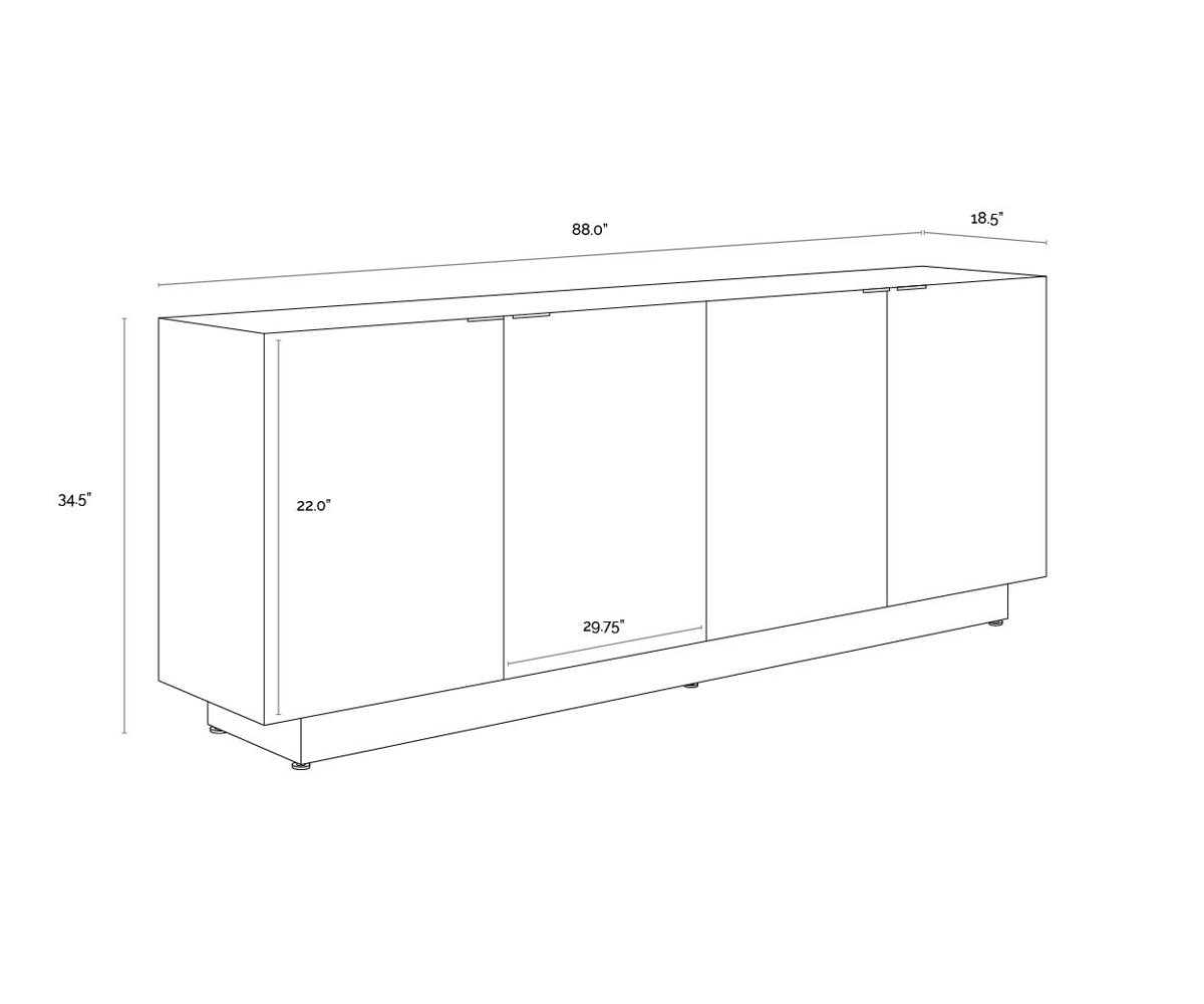 Calvosa 88'' W Sideboard