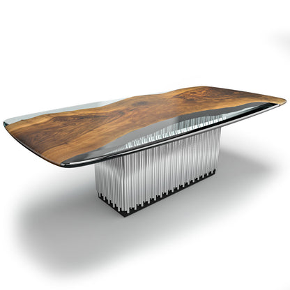 Camenta Walnut Wood Dining Table