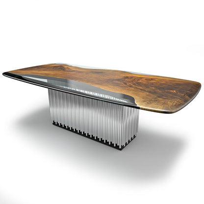 Camenta Walnut Wood Dining Table