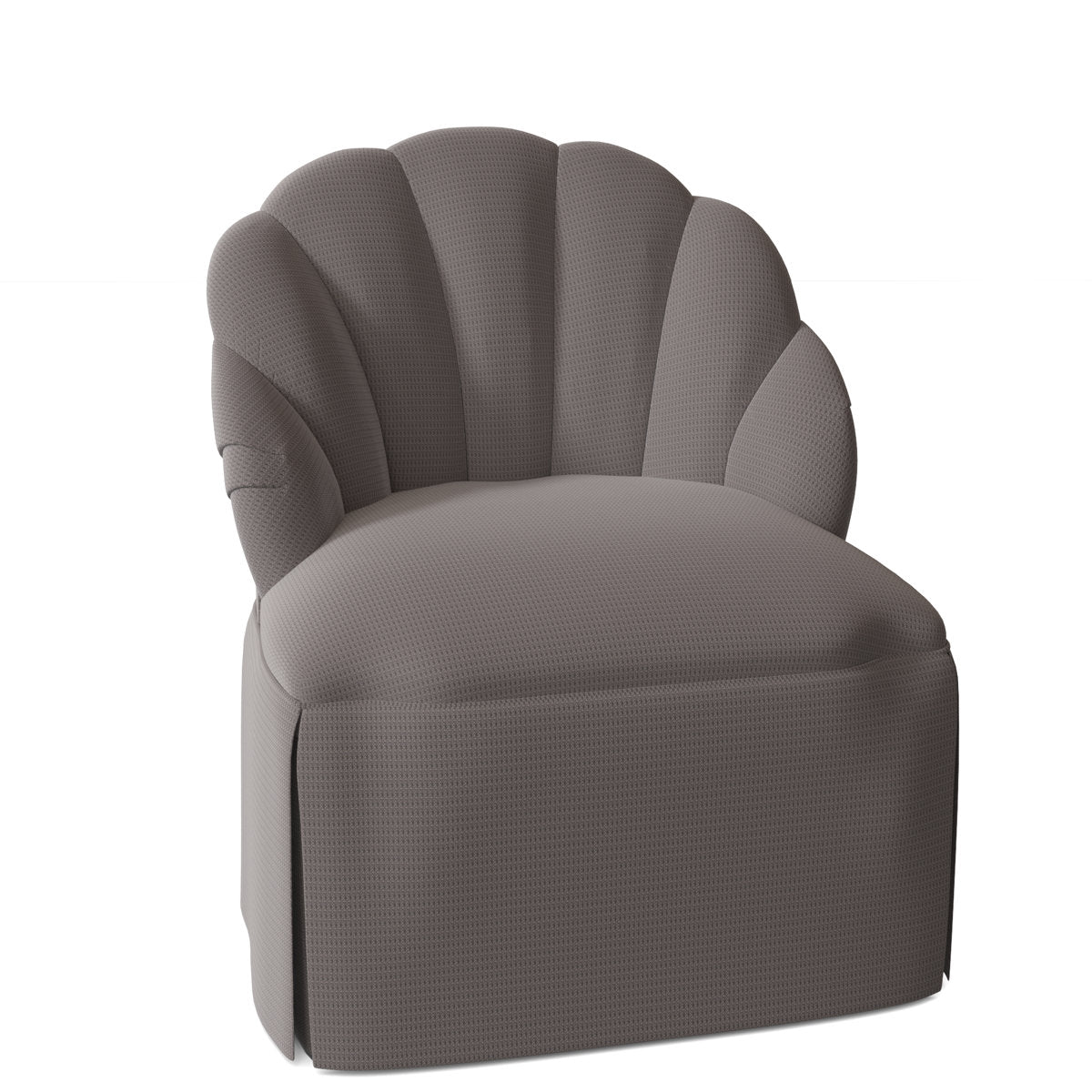 Camille Slipper Chair Chair with Ottoman